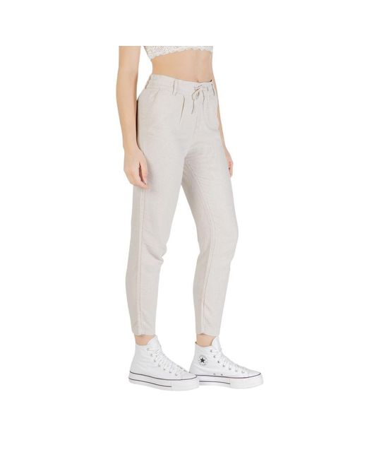 ONLY Multicolor Bicolor Linen Pant