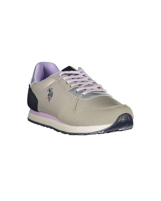 U.S. POLO ASSN. Multicolor Silver Polyester Sneaker