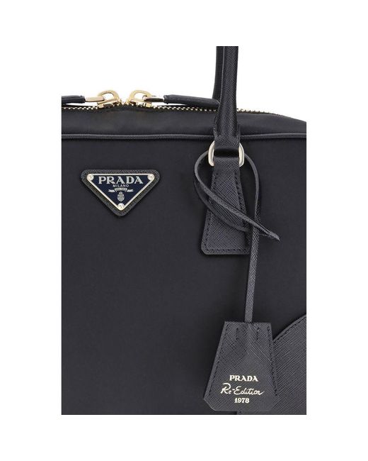 Prada Black Re-nylon Handbag for men