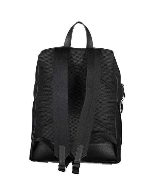 Calvin Klein Black Elegant Urban Laptop Backpack With Sleek Design for men