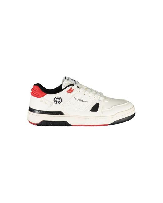 Sergio Tacchini White Chic Sports Sneakers With Contrast Details for men