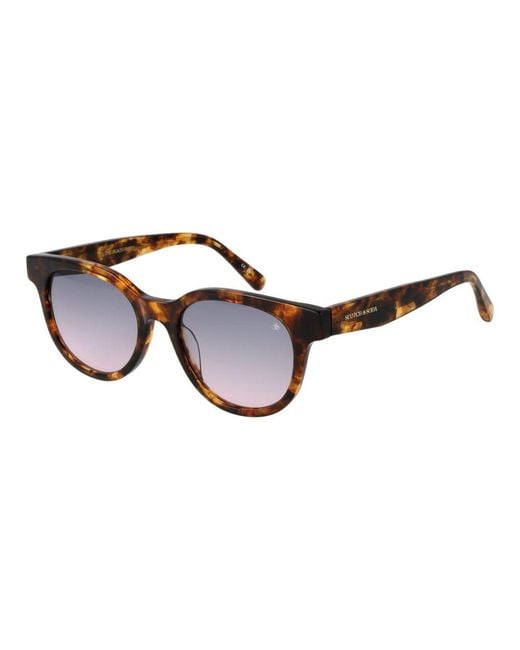 Scotch & Soda Brown Acetate Sunglasses