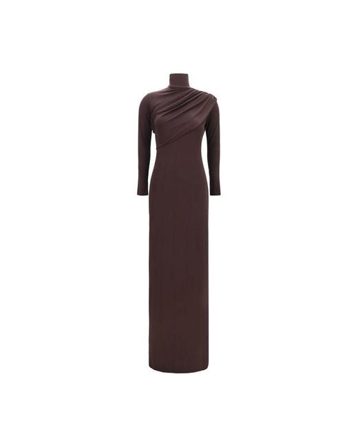 Courreges Brown Viscose Casual Dress