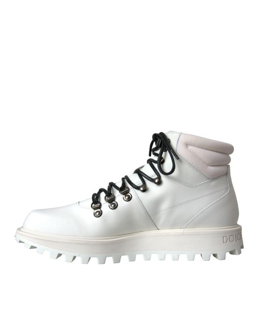 Dolce & Gabbana Multicolor Vulcano Trekking Ankle Boots Shoes for men