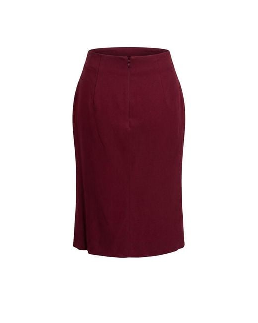 Trussardi Purple Red Acetate Skirt