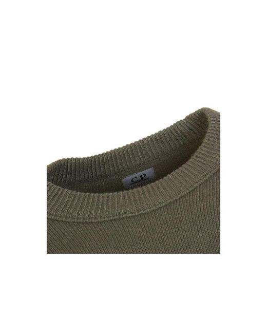 C P Company Green Round-Neck Knitwear for men