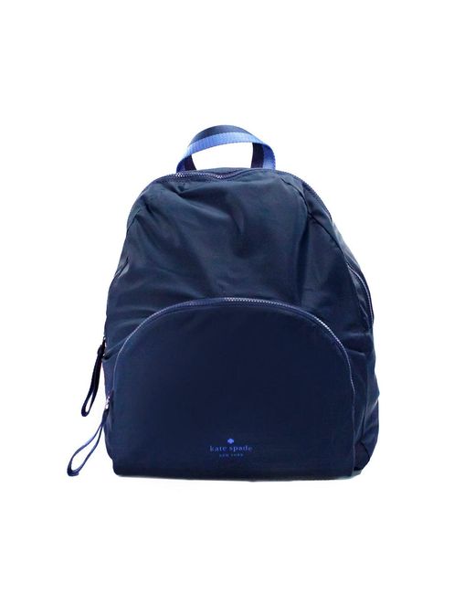Kate Spade Arya Medium Nylon Nightcap Blue Packable Backpack Bookbag Bag