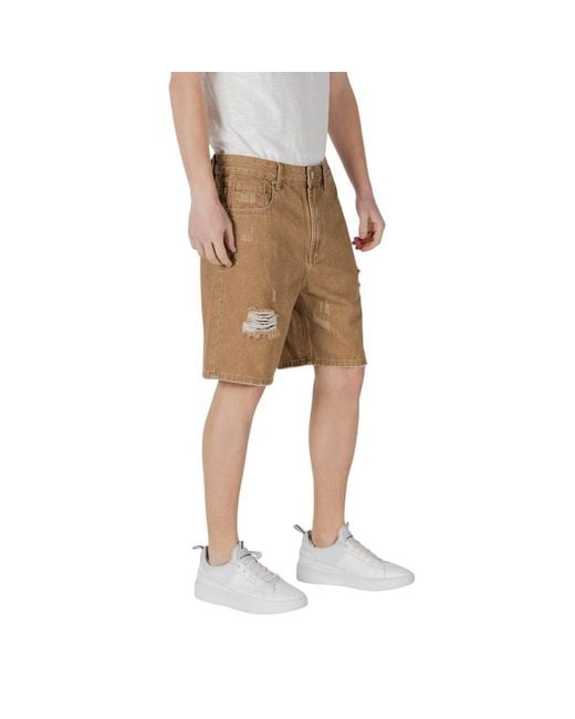 Gianni Lupo Natural Cotton Bermuda for men