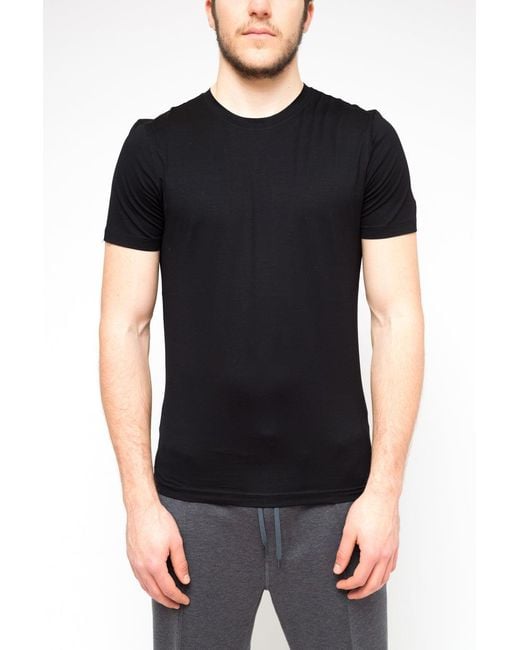 Prada Black Logo-Embroidered Cotton T-Shirt for men