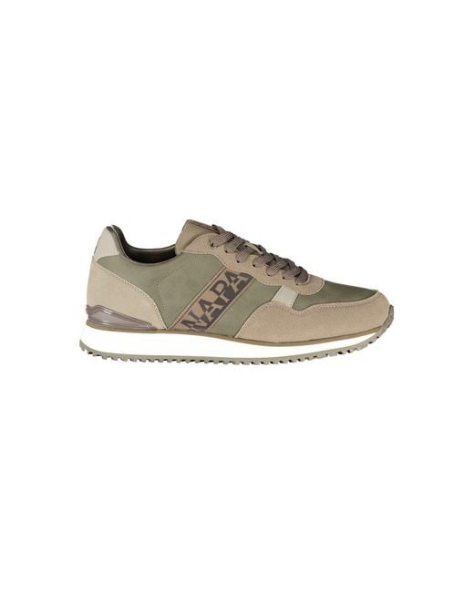 Napapijri Gray Verde Polyurethane Uomo Sneaker for men