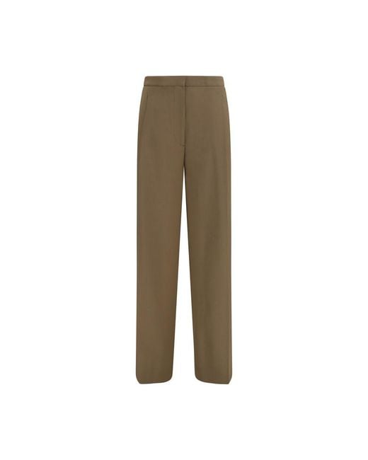 Lardini Green Brown Wool Oves Aries Casual Pants