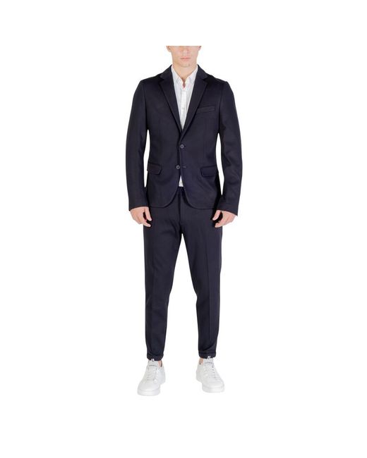 Antony Morato Blue Viscose Dress Pants for men