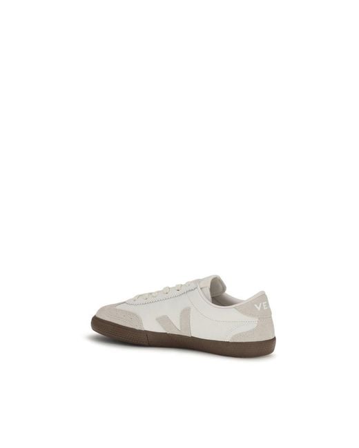 Veja White Calf Leather Bos Taurus Sneakers