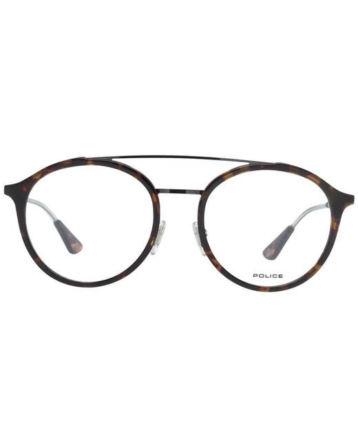 Police Brown Metal & Plastic Glasses (Frames) for men
