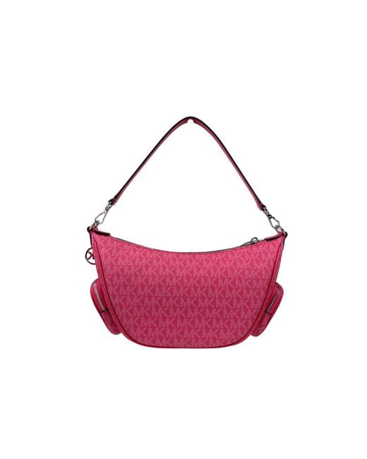 Michael Kors Purple Merritt Small Convertible Crossbody Bag