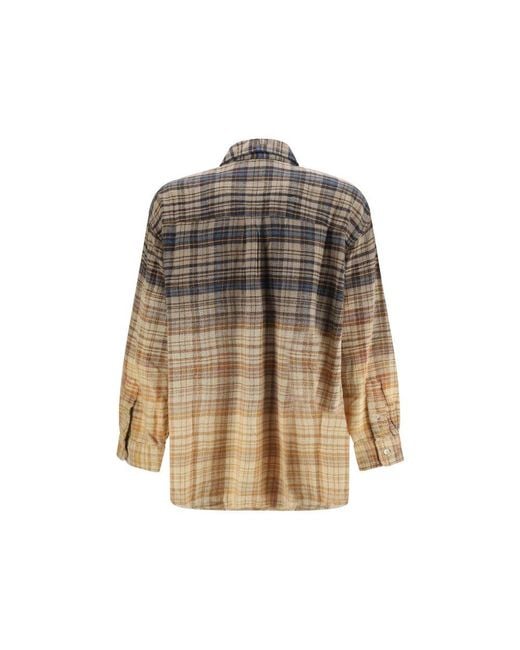 R13 Natural Multicolor Cotton Shirt