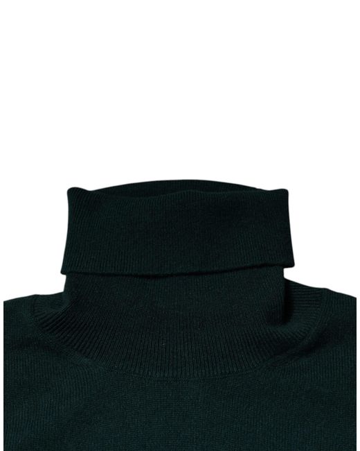 Dolce & Gabbana Green Cashmere Turtleneck Men Pullover Sweater for men