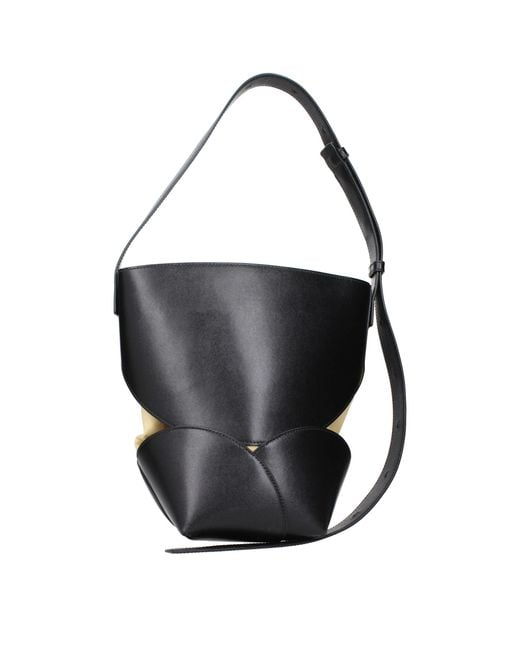 Jil Sander Black Leather Crossbody Bag