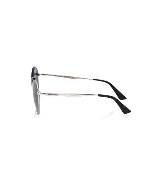 Frankie Morello Blue Chic Butterfly-Shaped Metal Sunglasses