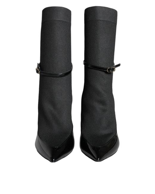 Dolce & Gabbana Black Heeled Boots