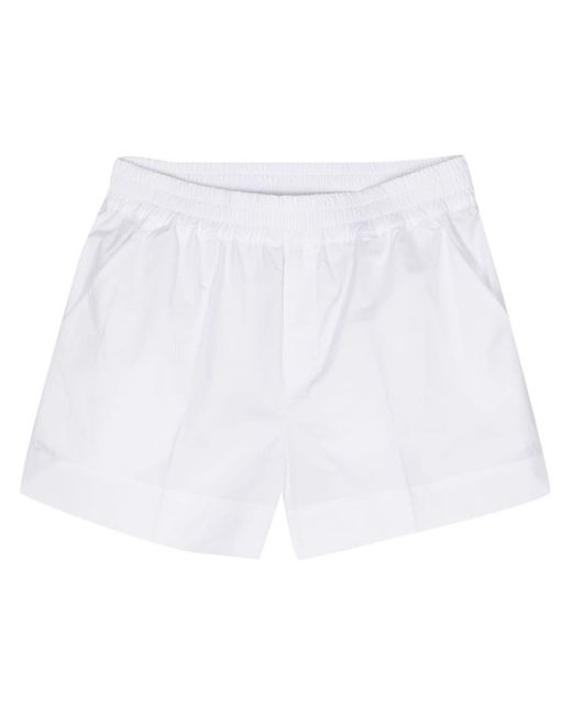 P.A.R.O.S.H. Pink Elasticated-Waist Cotton Shorts