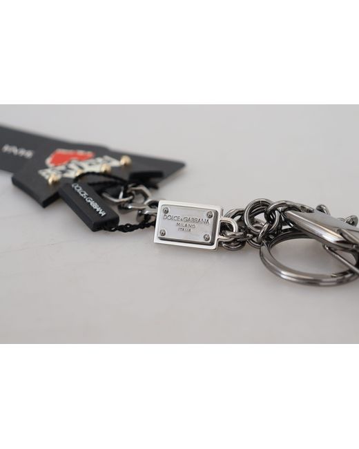 Dolce & Gabbana Black Elegant And Designer Keychain for men