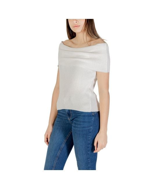 ONLY Blue White Polyester T