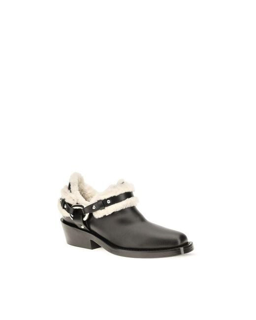 Rabanne Multicolor Black Calf Leather Bos Taurus Ankle Boots