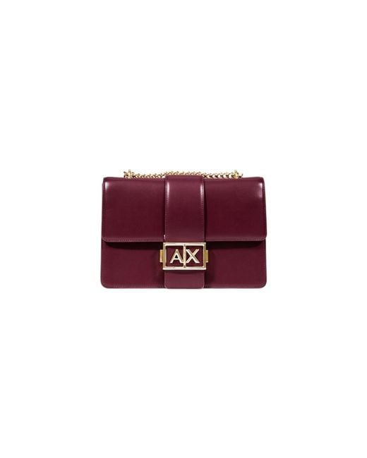 ARMANI EXCHANGE Red Bordeaux Polyester Handbag