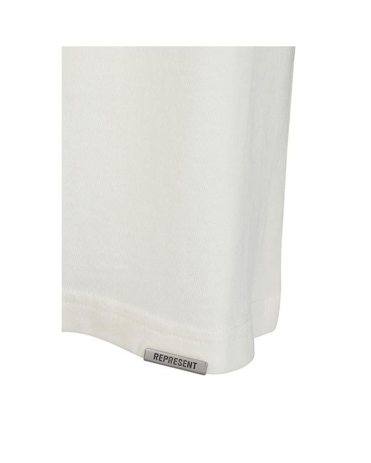 Represent White T-Shirts for men