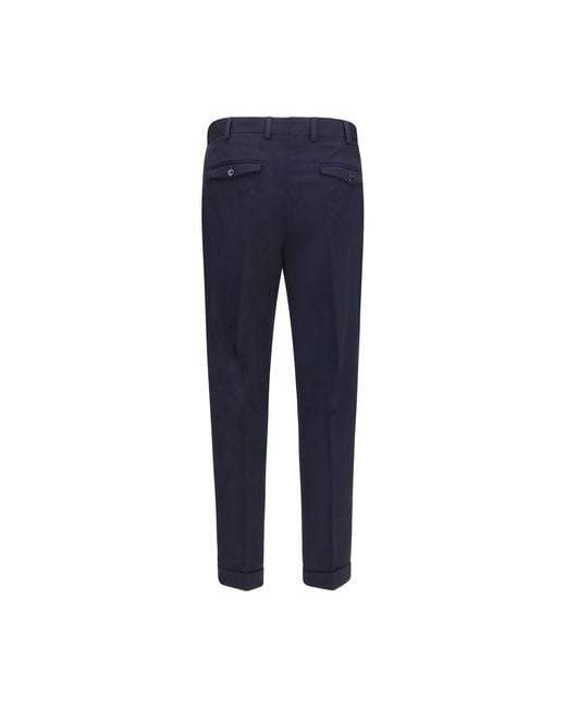 PT Torino Blue Wool Oves Aries Casual Pants for men