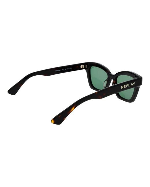 Replay Green Acetate Sunglasses