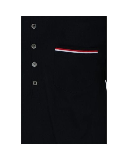 Thom Browne Black Polo Shirt for men