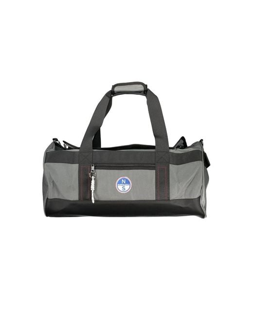 North Sails Black Grigio Polyester Men's Duffle Bag for men