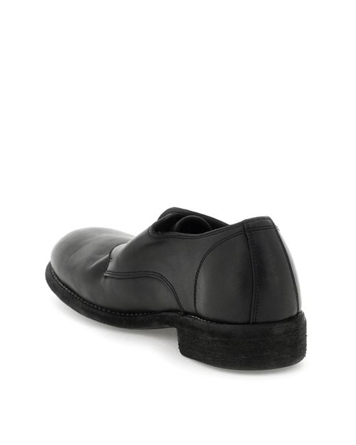 Guidi Black Moma Leather Lace-Ups for men