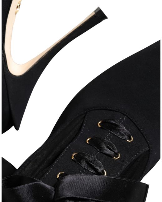 Dolce & Gabbana Black Heeled Boots