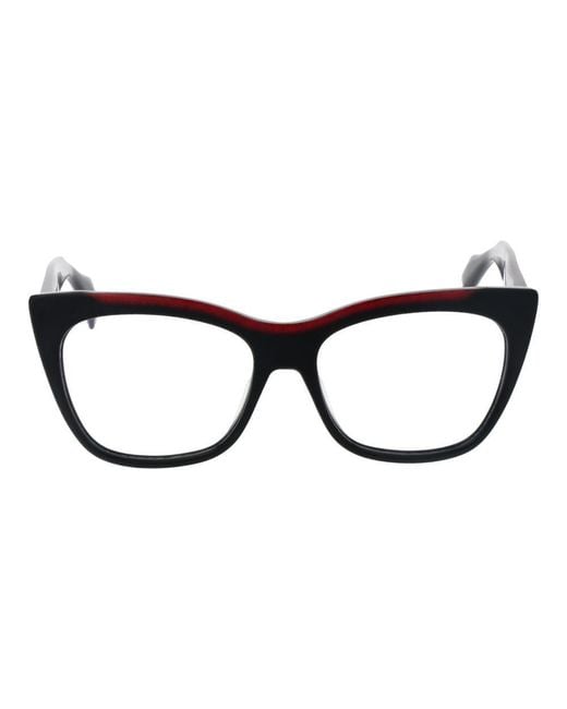 Yohji Yamamoto Black Plastic Glasses (Frames) for men