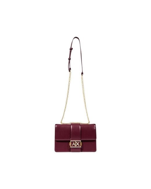 ARMANI EXCHANGE Red Bordeaux Polyester Handbag