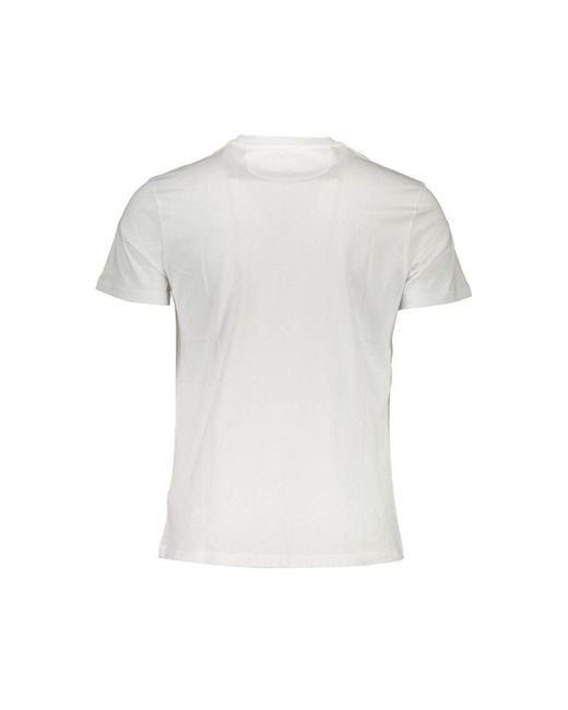 La Martina White Cotton T-Shirt for men