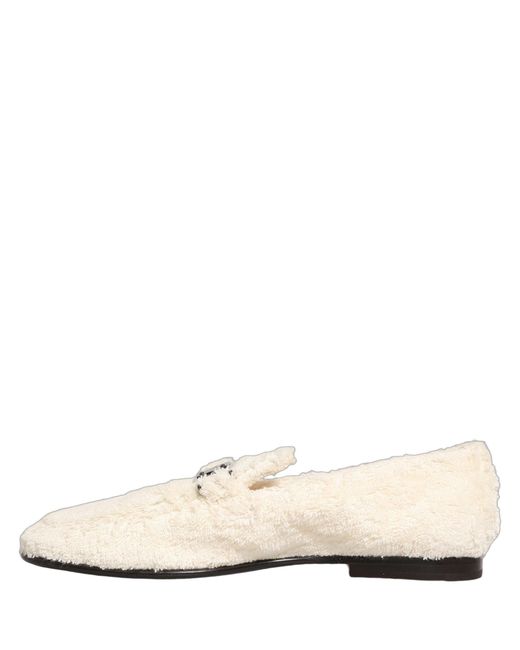 Dolce & Gabbana Natural White Fur Shearling Men Dress Loafers Shoes for men