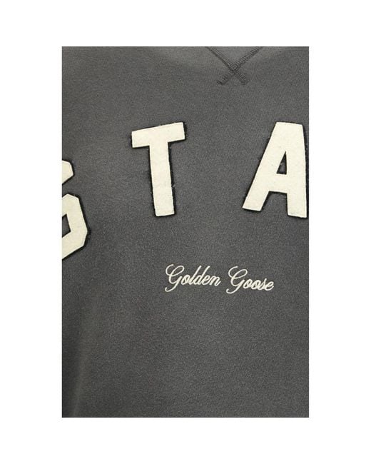 Golden Goose Deluxe Brand Gray Cotton Sweatshirt for men