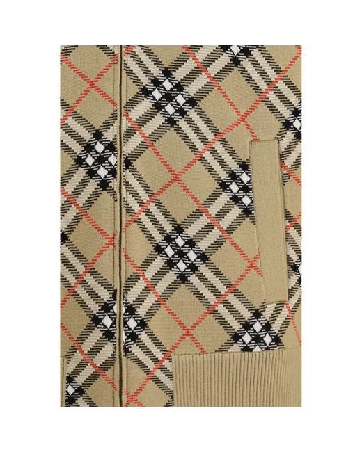 Burberry Multicolor Beige Wool Bomber for men