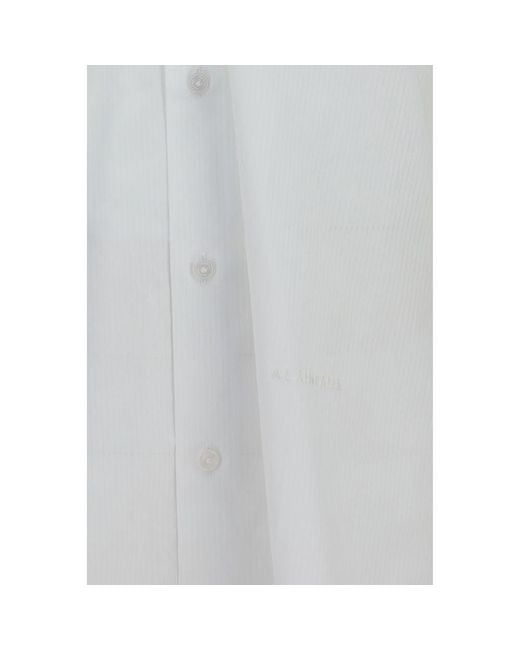 ALAINPAUL Gray White Cotton Shirt