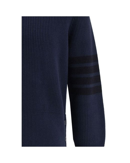 Thom Browne Blue Cotton Sweatshirt for men