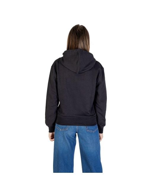 Calvin Klein Black Cotton Hoodie