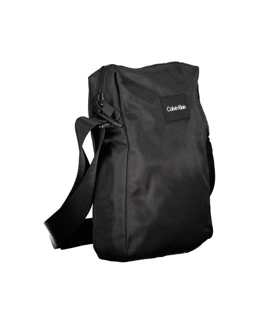 Calvin Klein Black Polyester Shoulder Bag" for men