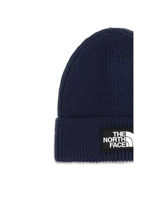 The North Face Blue Marabou Beanie for men