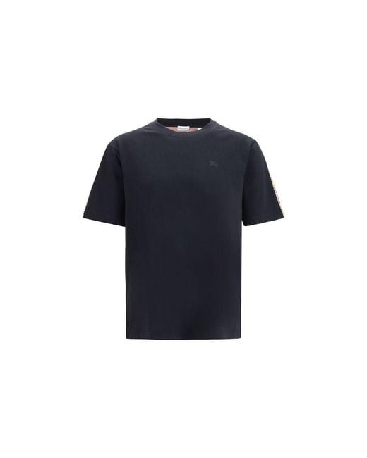Burberry Blue Multicolor Cotton T for men