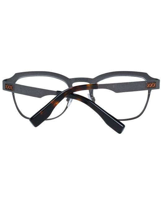 Zegna Gray Titanium Glasses (Frames) for men