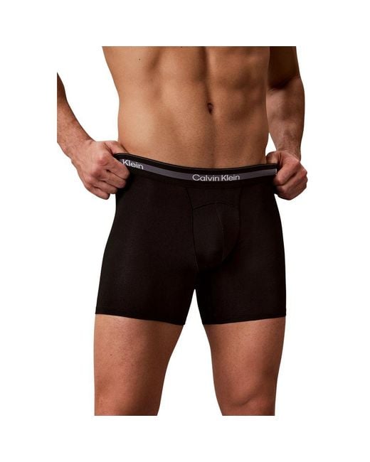 Calvin Klein Black Recycled Polyester Boxers for men